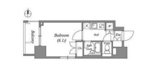 ステーションフロント両国　306号室　間取り