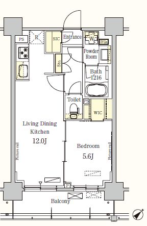 パークアクシス押上テラス　706号室　間取り
