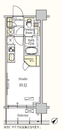 パークアクシス押上テラス　809号室　間取り