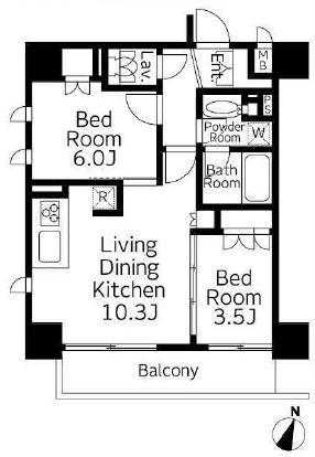 ルジェンテ・バリュ上野　1302号室　間取り