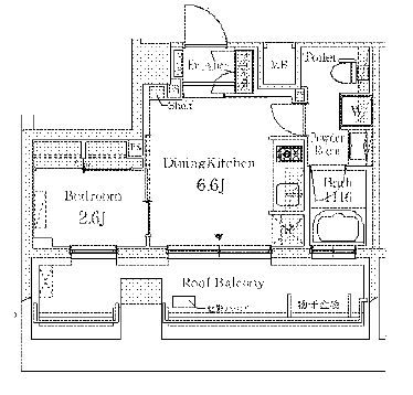 レジデンス清澄白河スクエア　605号室　間取り