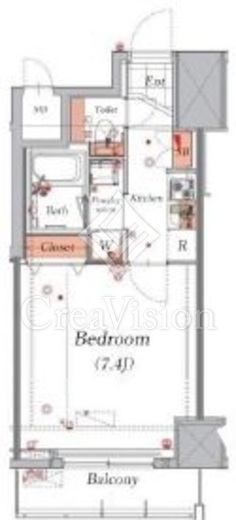 ハーモニーレジデンス菊川ステーションフロント　506号室　間取り