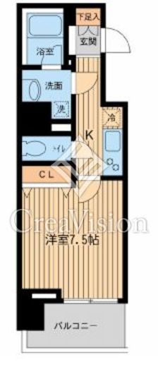 プライムアーバンとうきょうスカイツリー　802号室　間取り