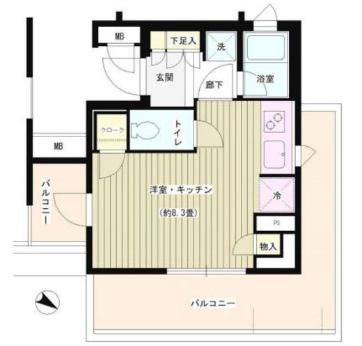 パークホームズ目黒アーバンレジデンス　205号室　間取り
