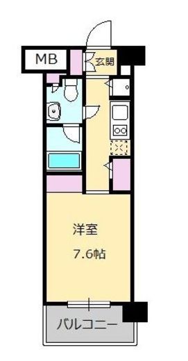 ニューシティアパートメンツ亀戸　505号室　間取り