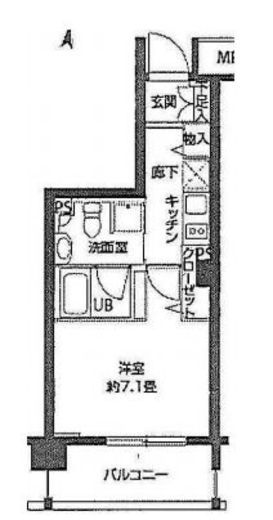ニューシティアパートメンツ亀戸　507号室　間取り