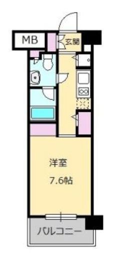 ニューシティアパートメンツ亀戸　609号室　間取り