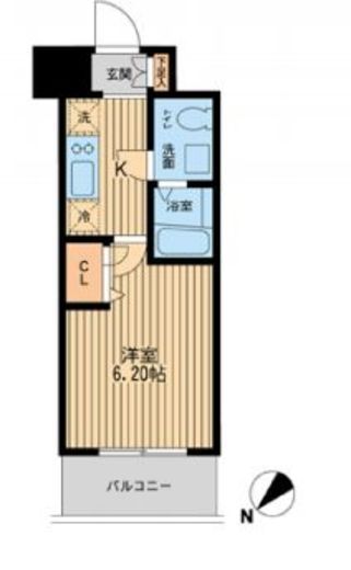 エコロジー潮見レジデンス　1008号室　間取り