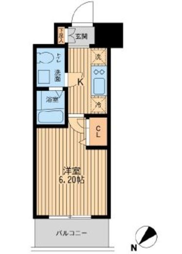 エコロジー潮見レジデンス　209号室　間取り