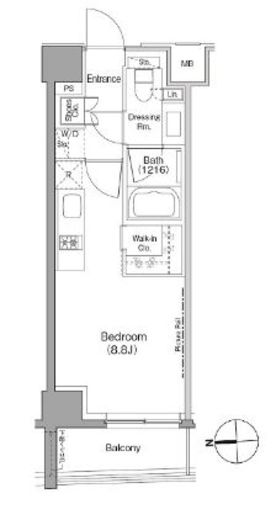 ザ・パークハビオ根岸三丁目　604号室　間取り