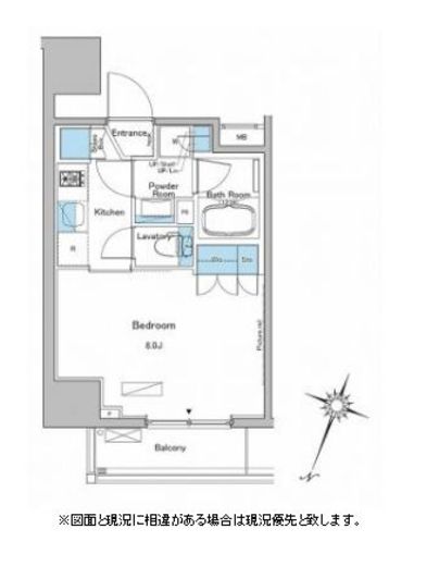 ブラウ門前仲町　1101号室　間取り