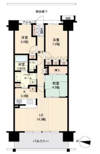 東京スイートレジデンス　803号室　間取り