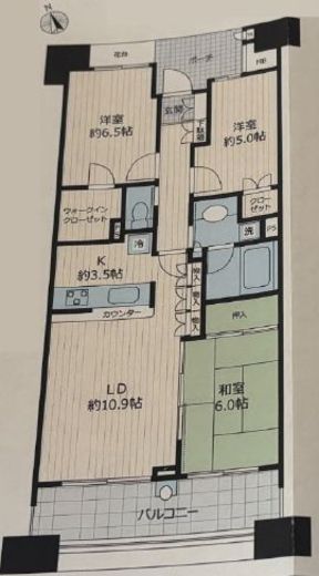 グランエスタ　1230号室　間取り