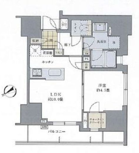 BLESS蔵前　1006号室　間取り