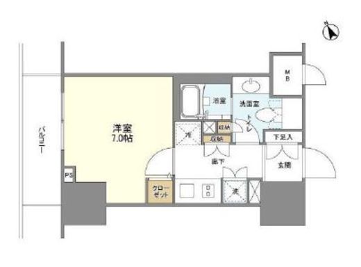 BLESS蔵前　306号室　間取り