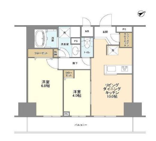 BLESS蔵前　810号室　間取り