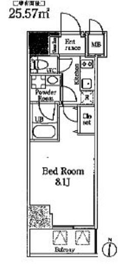 フレールコート錦糸公園　303号室　間取り