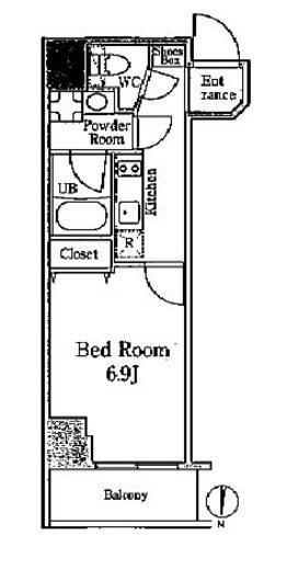 フレールコート錦糸公園　405号室　間取り