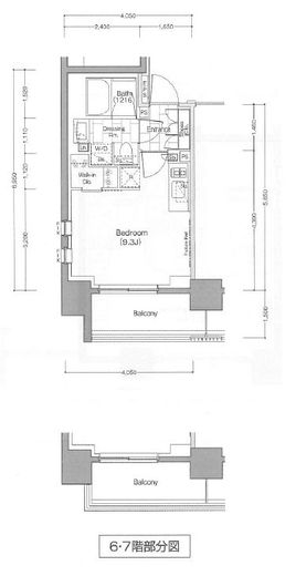 ザ・パークハビオ浅草駒形　404号室　間取り