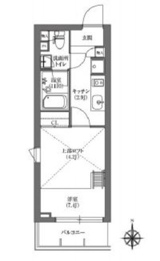 プライムフォレシタ　101号室　間取り