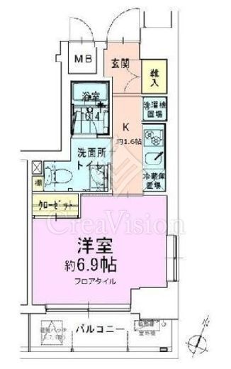 門前仲町レジデンス弐番館　306号室　間取り