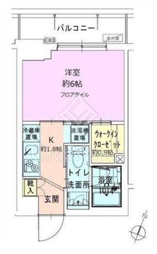 門前仲町レジデンス弐番館　702号室　間取り