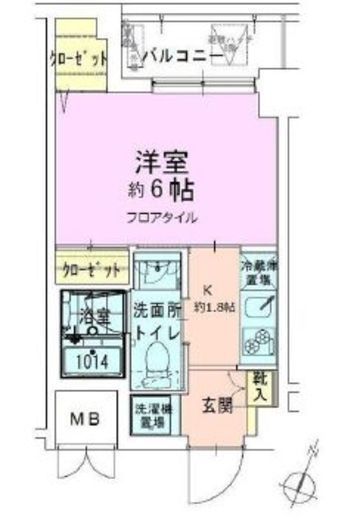 門前仲町レジデンス弐番館　803号室　間取り