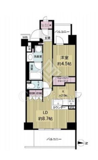 ブランシエラ東京住吉　501号室　間取り