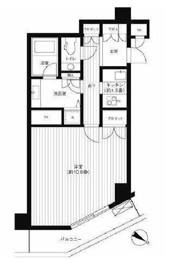 ヒューリック浅草一丁目　313号室　間取り
