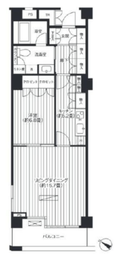 ヒューリック浅草一丁目　408号室　間取り