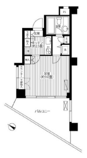 ヒューリック浅草一丁目　410号室　間取り