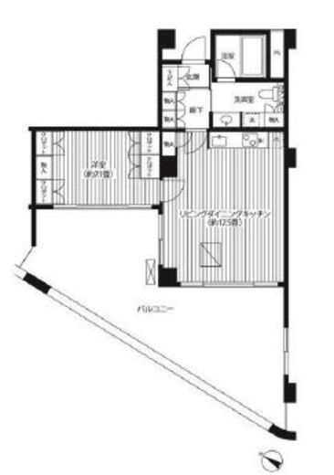 ヒューリック浅草一丁目　607号室　間取り