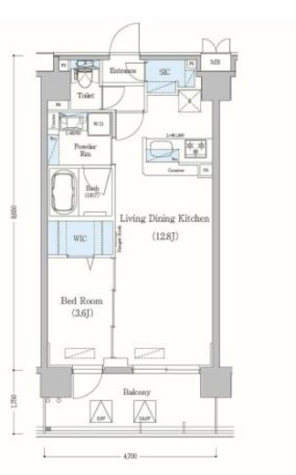 アーバネックス森下2　504号室　間取り