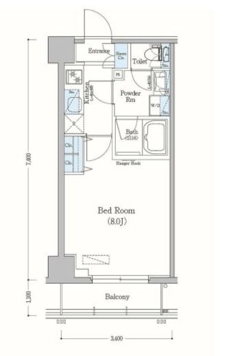 アーバネックス森下2　508号室　間取り