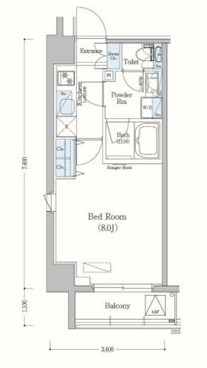 アーバネックス森下2　706号室　間取り