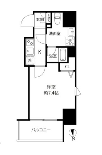 プレール・ドゥーク浅草橋　301号室　間取り