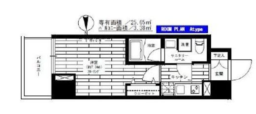 ステージグランデ秋葉原　1003号室　間取り
