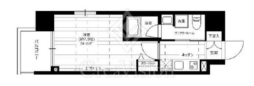 グランドコンシェルジュ新御徒町駅前　204号室　間取り