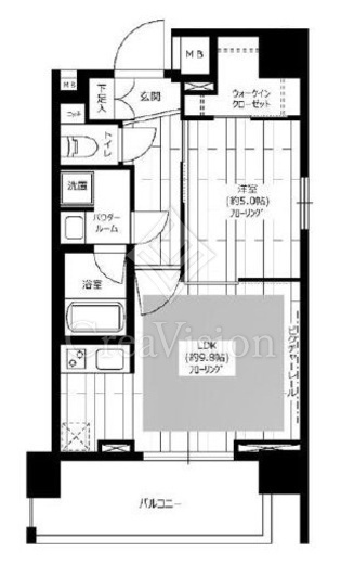 グランドコンシェルジュ新御徒町駅前　802号室　間取り
