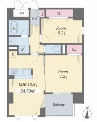 エルシノア住吉　202号室　間取り