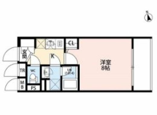 プレール・ドゥーク門前仲町2　604号室　間取り