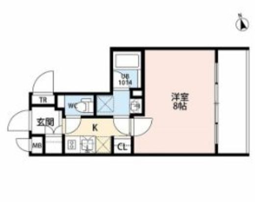 プレール・ドゥーク門前仲町2　606号室　間取り