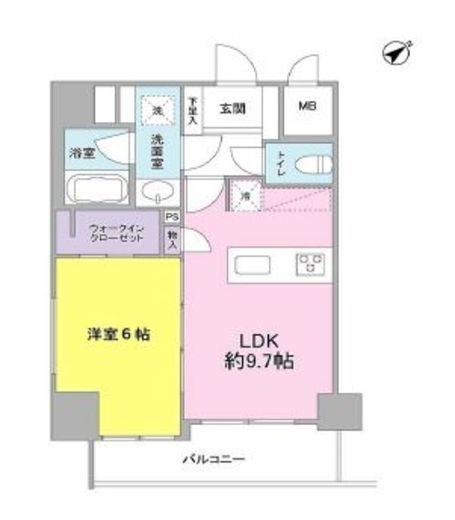 エムレジデンス浅草橋　501号室　間取り