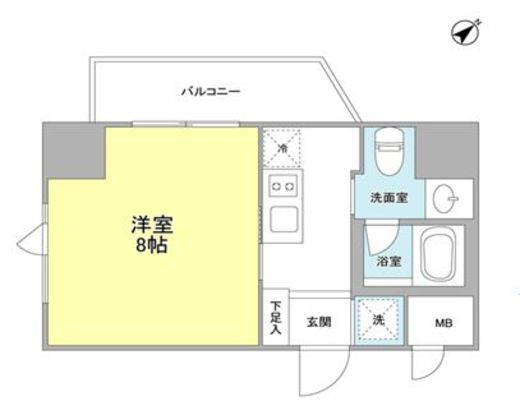エムレジデンス浅草橋　603号室　間取り