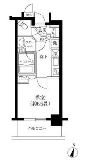 レジディア神田東　204号室　間取り