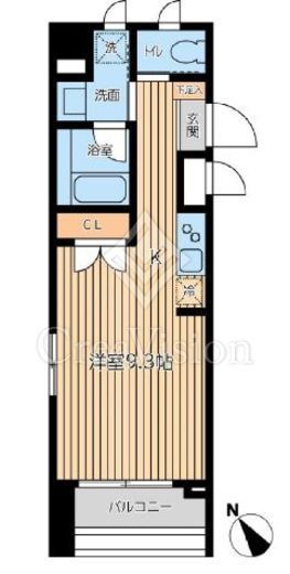 シティスパイア森下　901号室　間取り