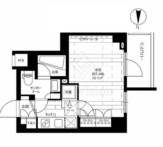 ステージファースト両国2アジールコート　304号室　間取り