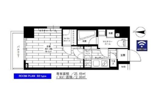 ステージファースト両国2アジールコート　505号室　間取り