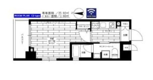 ステージファースト両国東　604号室　間取り