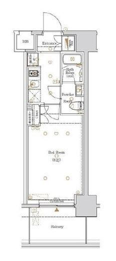 ログ東駒形　2F2号室　間取り